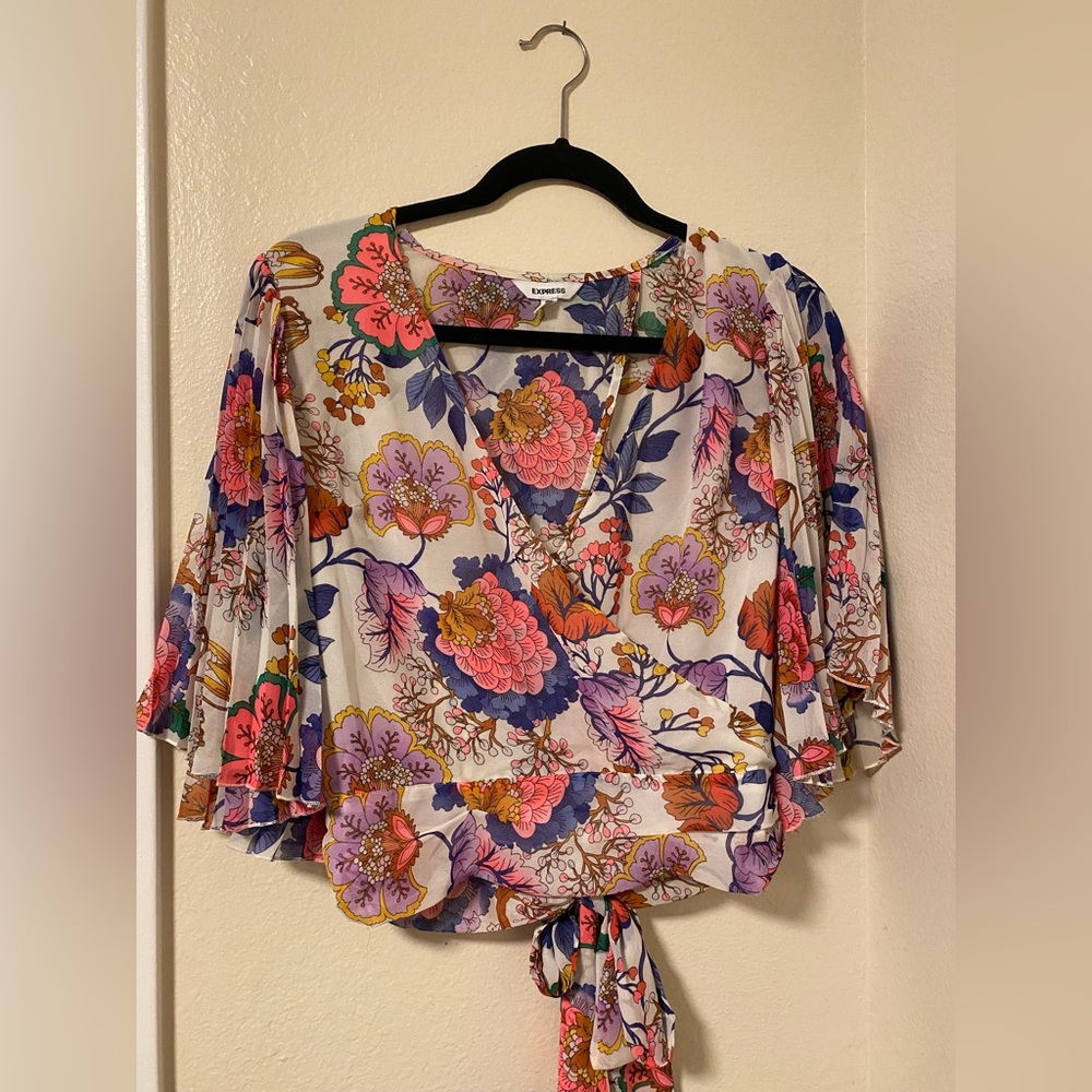 Floral Crop Top Shirt